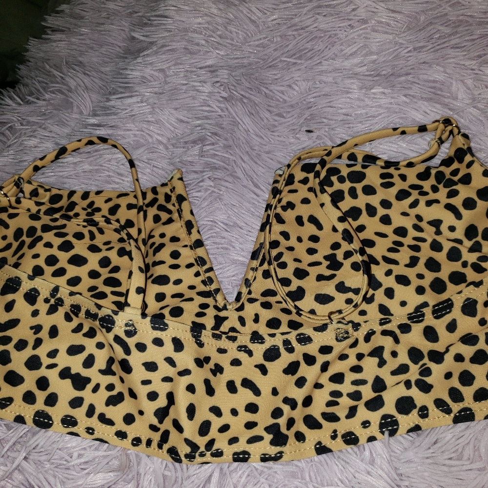 Womens cheetah print bikini.     Nwot - Picture 8 of 9